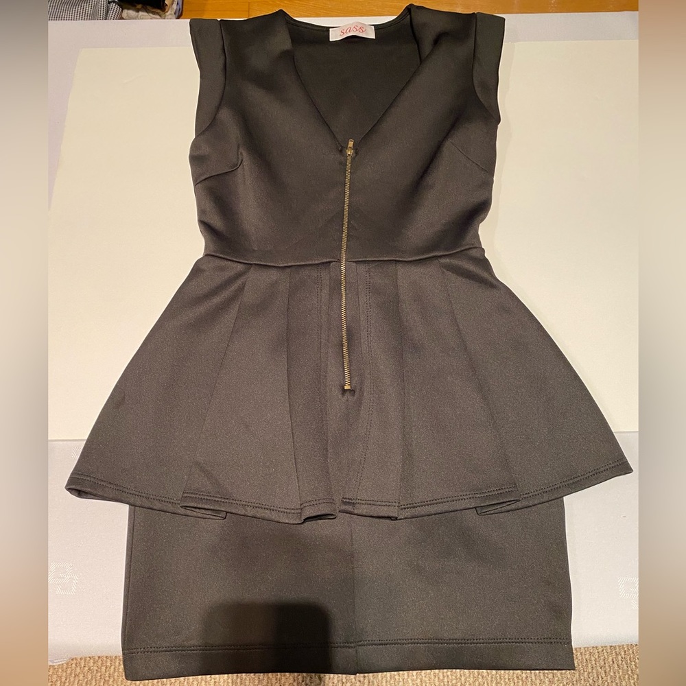 Black mini dress